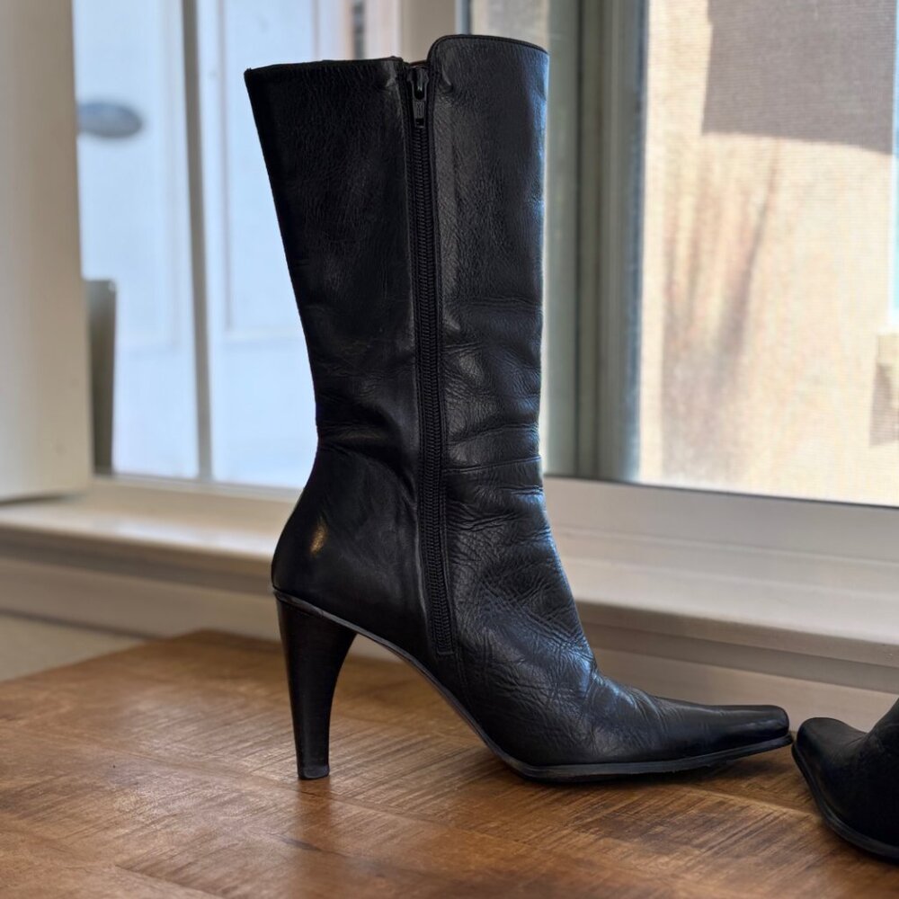 Donna Piu High Heeled Boots - Made in Italy - Real Leather